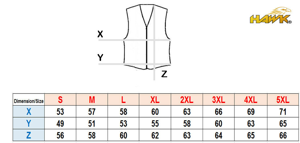 Leather Vest, Biker Motorcycle Men Chopper Club Vest, Black , Brand Hawk®